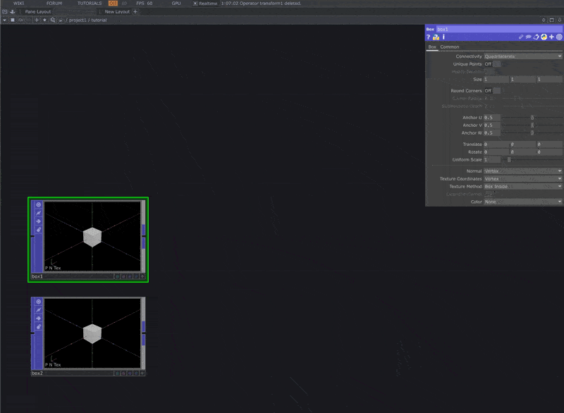 Creating Transform Network