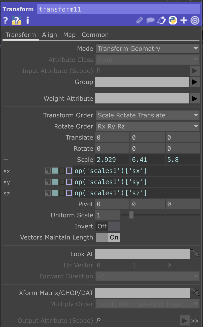 Params For Transform 3